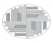 Coloriage free mandala to color new york buildings 